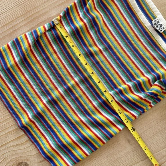 Vintage 70's Avon Fashions Sleeveless Tank Rainbow Tank Top Hippy Boho - Picture 4 of 6